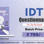 CA/CS/CMA Final | Indirect Tax | Questionnaire | CA Vishal Bhattad Jan 2026