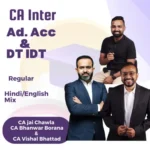 New CA Inter Combo Adv Acc,DT, GST Regular Live Guidance Batch CA Jai Chawla, CA Bhanwar Borana ,CA Vishal Bhattad For May 2026 & Sep 2026