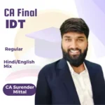 CA Final Indirect Tax New Regular Course By CA Surender Mittal For May 26, Sep 26 & onwards attempt