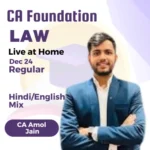 PARAM | Live at Home | Business LAW | Amol Sir | CA Foundation | Dec 2024