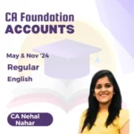 CA Foundation Accounting (English) - Paper 1 By CA Nehal Nahar