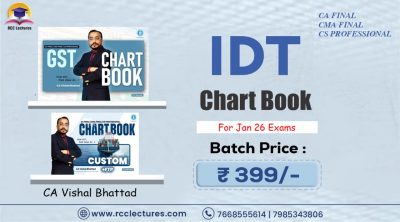 CA Final | GST | Book | Chart Set | CA Vishal Bhattad BOOK Jan 2026